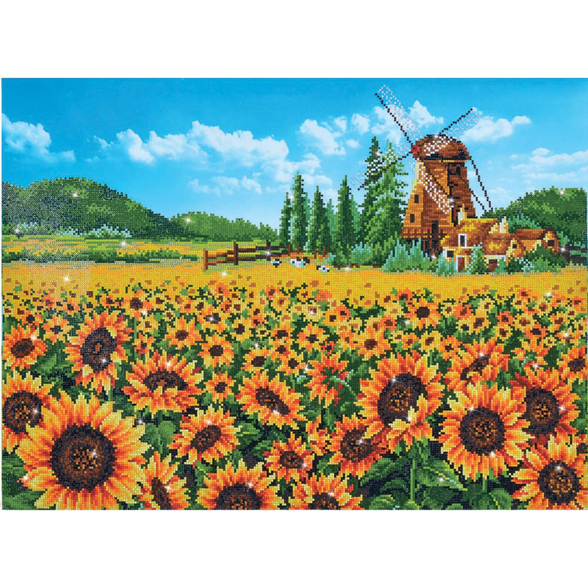 Diamond Dotz® Sunflower Windmill Diamond Painting Kit